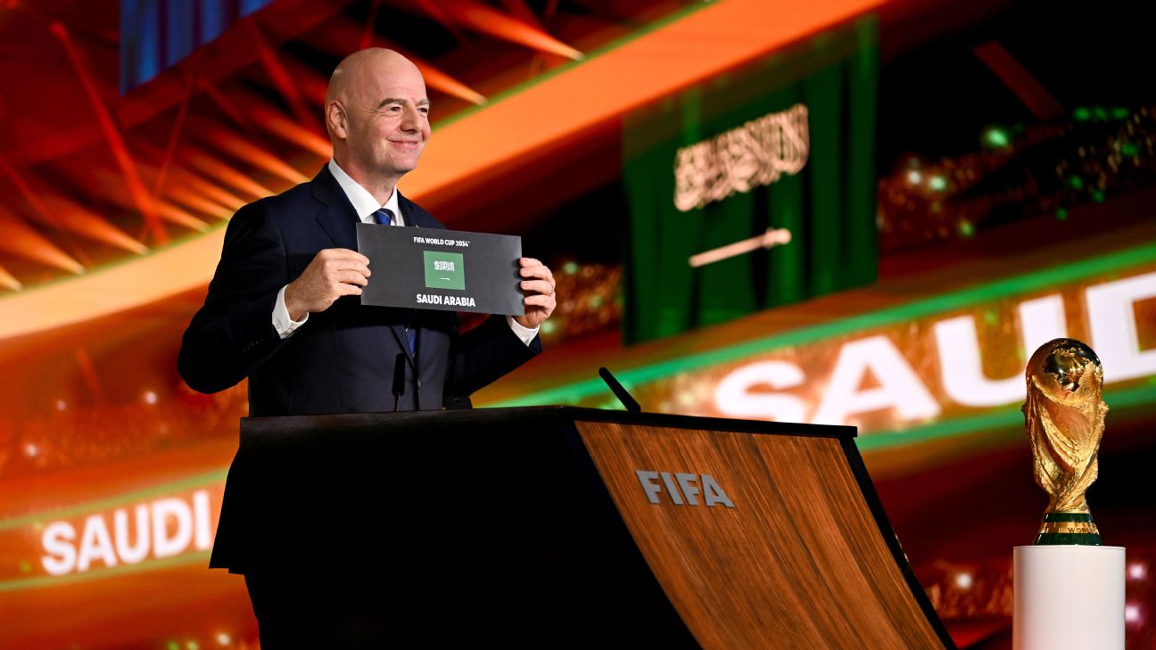 沙特足协公开力挺因凡蒂诺,呼吁国际足联尽快修复分裂